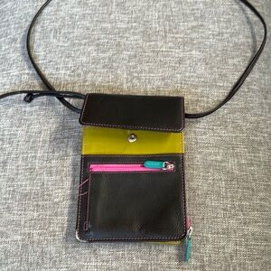 RFID crossbody leather bag
